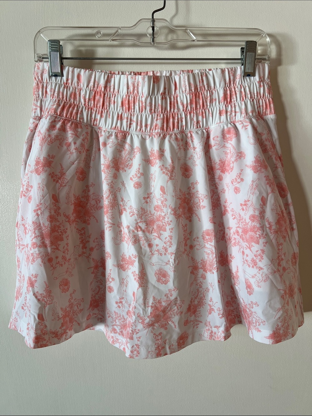 Puma White Skort with Pink Floral & Puma Print